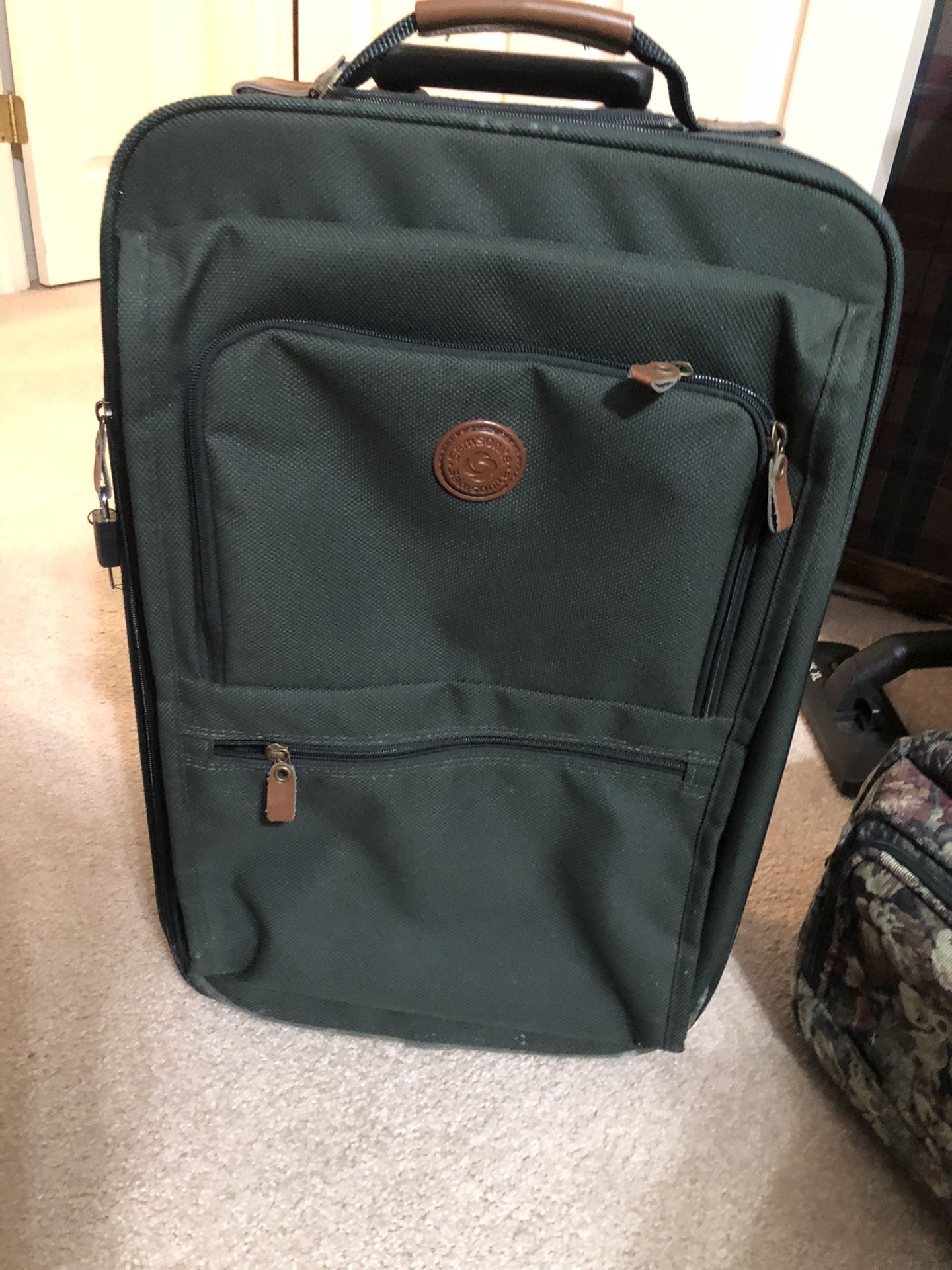 23” Green Suitcase 