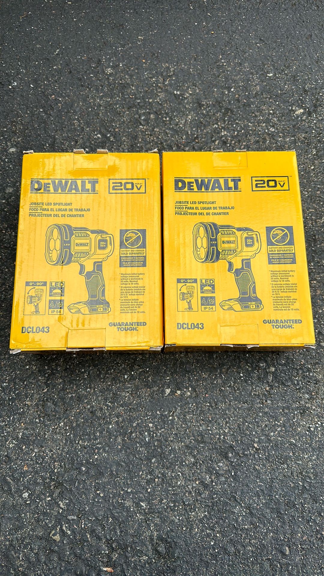 DeWalt Job site Led Spotlights Price For Both