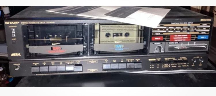 Sharp Stereo Cassette Deck, RT-W500
