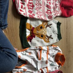 Dog Surgical Outfits And Christmas Sweaters Size Med