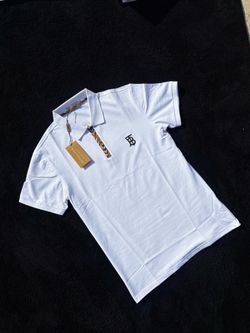 White Burberry zip up polo (M,L)
