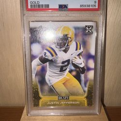 Justin Jefferson PSA 9 Rookie Card