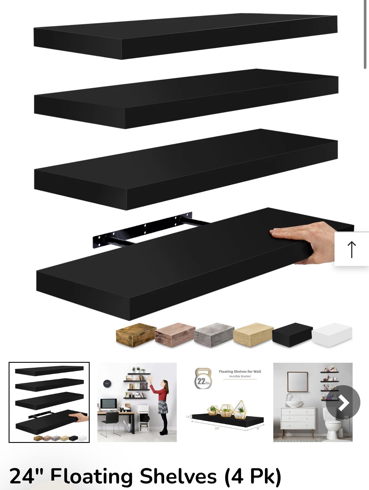 24” Floating Shelves 