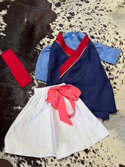 Girls Mulan Inspired Costume – Complete Set