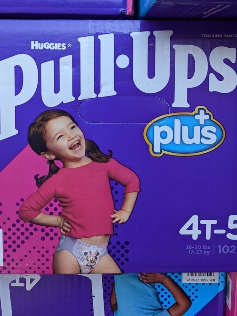 Pull Ups Size 4-5t Girl Large Box