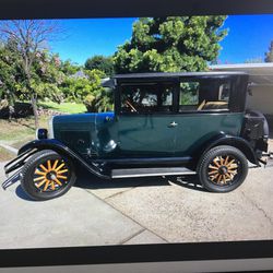 Excellent Restored 1926 Chevy Tudor Sedan V Series