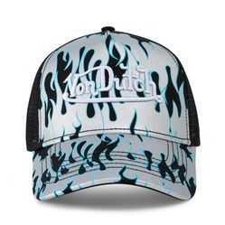 VON DUTCH CITY OF ANGELS SILVER & BLUE TRUCKER HAT