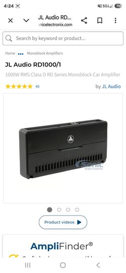 Vendo amplificador JL audio