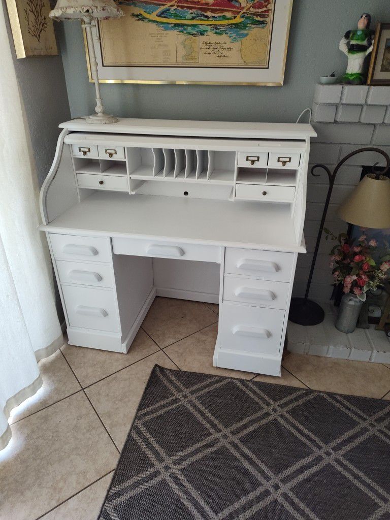 Antique Wooden Desk Restored