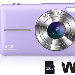 New 1080P Digital Camera for Kids with 32GB Card Anti-Shake