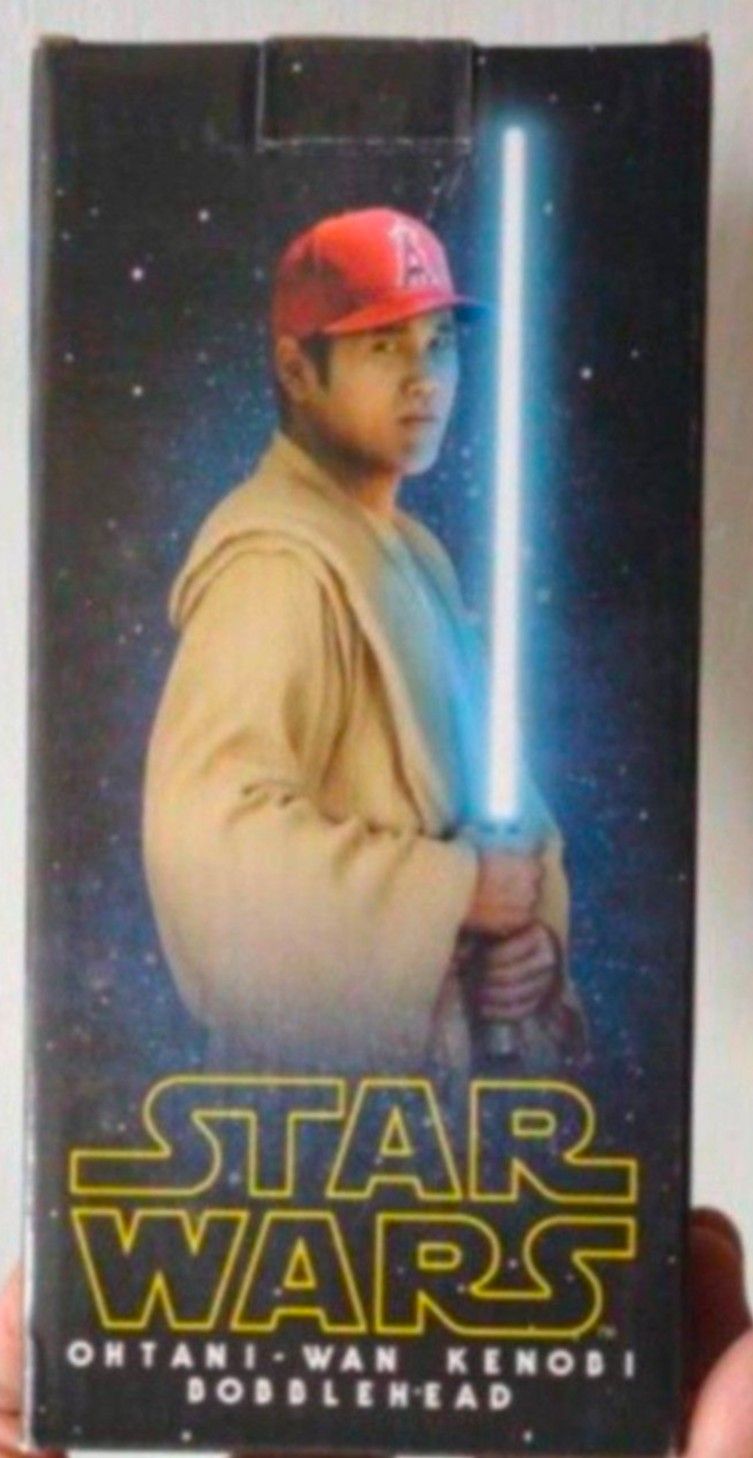 Shohei Ohtani Wan Kenobi Star Wars Angels Dodgers Bobblehead