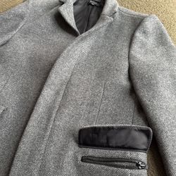 DSTLD Men’s Wool Jacket Overcoat 