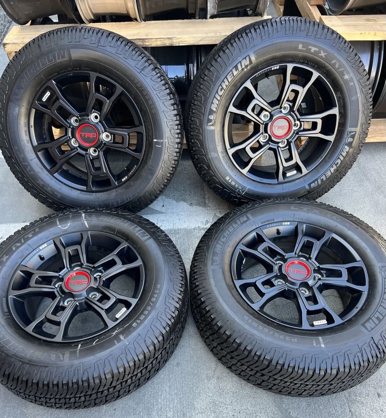 18” TOYOTA TUNDRA SEQUOIA TRD PRO TRDPRO BBS BLACK WHEELS RIMS RINES OEM