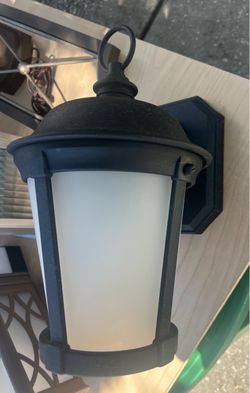 Black Outdoor Wall Lantern Light Fixture