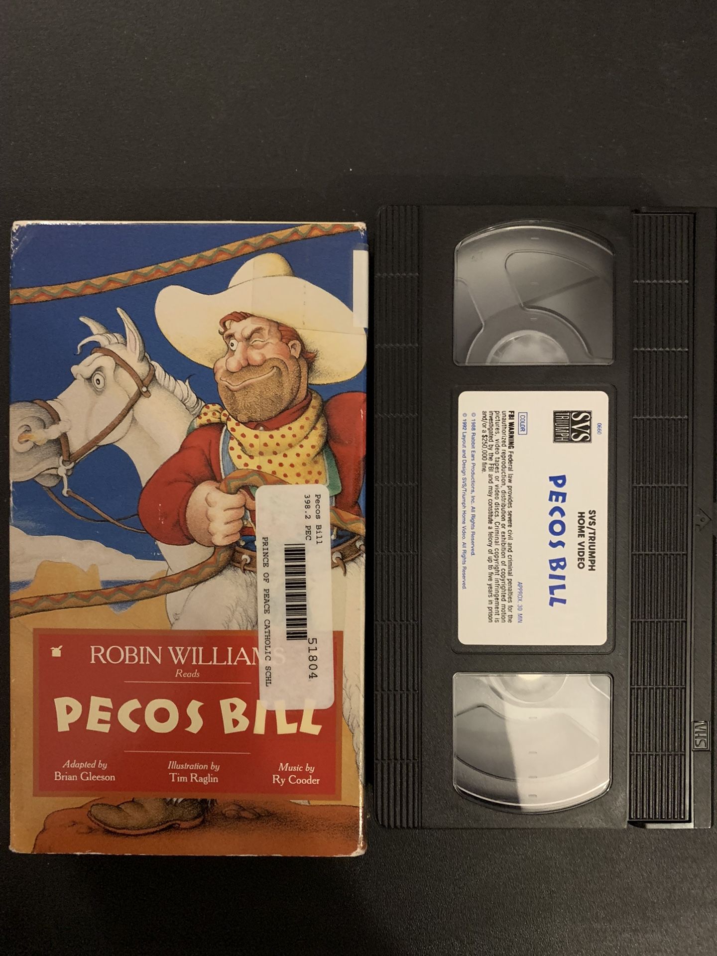 PECOS BILL (VHS-1988) Told By ROBIN WILLIAMS!