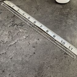 New 925 Italy Silver Figaro Chain 24” Long 4 Grams