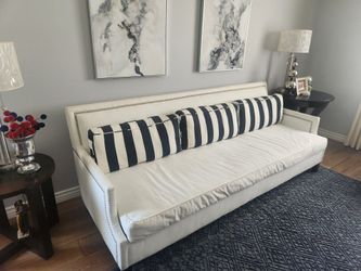 White sofas