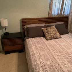 Bedroom set ,wood , 3 pieces