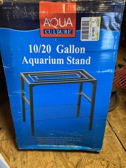 10-20 gallon black steel aquarium stand