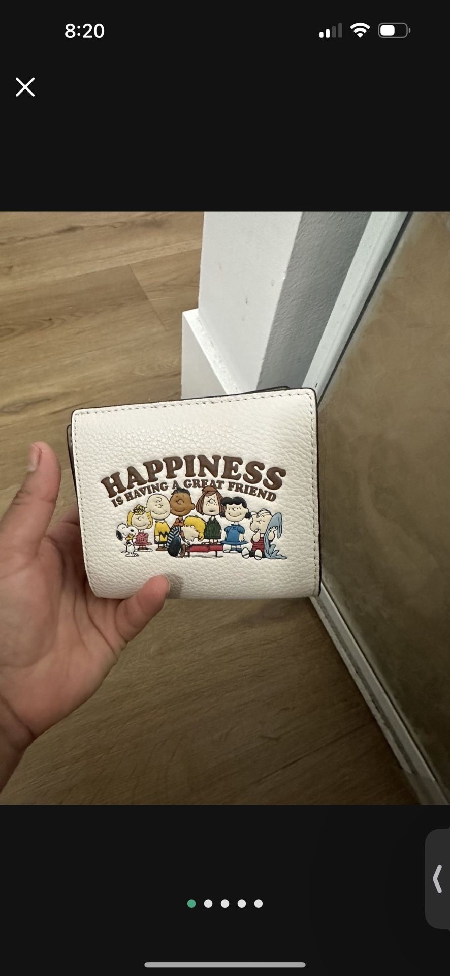 coach peanuts wallet