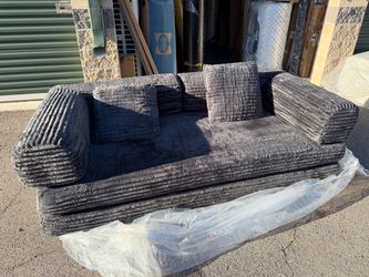 Boneless No Assembly Required Compression Packed 2 Person Fabric Sofa Bed