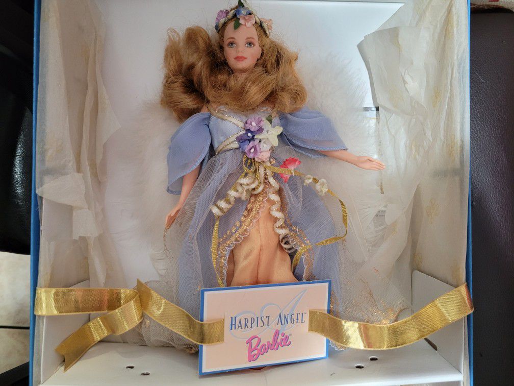 Harpist Angel Barbie Collectible
