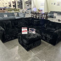New Sectional Black Color 