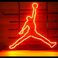 Red Basketball Dunk Neon Red Adjustable Neon Light USB Powered NIB