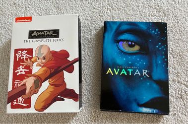 Avatar the Movie and The Last Airbender Complete Series DVD set.