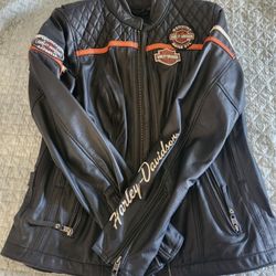 Harley Davidson Leather Riding Coat