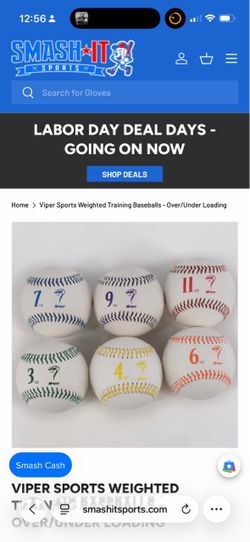 VIPER SPORTS WEIGHTED TRAINING BASEBALLS - OVER/UNDER LOADING