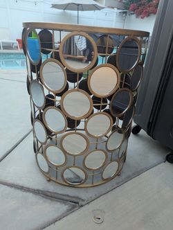 Mirrored Side Table