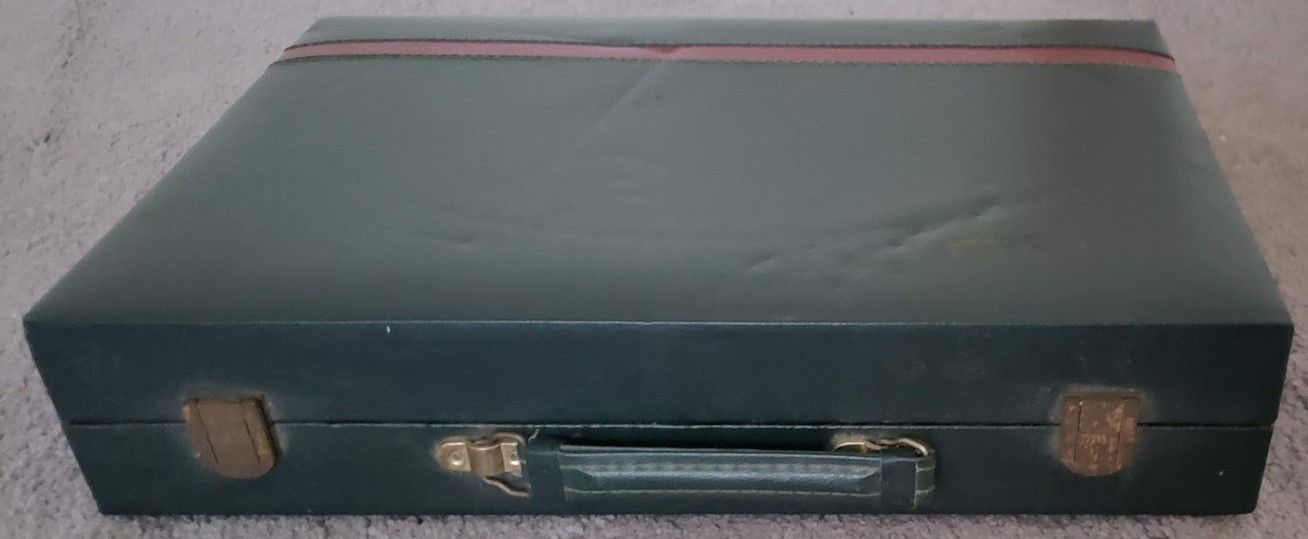 Vintage Leather Backgammon Board Game