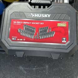 Huskey 1/2in Drive 56piece Impact Socket Set 