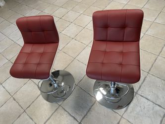 Red And White Barstool