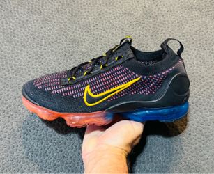 Nike Air VaporMax 2021 FK ‘Black Photo Blue Crimson Gold’ (Sz 8M/9.5W)