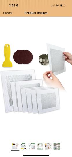 Drywall Repair Kit, 11 Pcs Drywall Patch, Dry Wall Web Repair Patch Kits for Holes, Plaster Sheetrock Repair Patching Kit with Scraper and Sandpaper