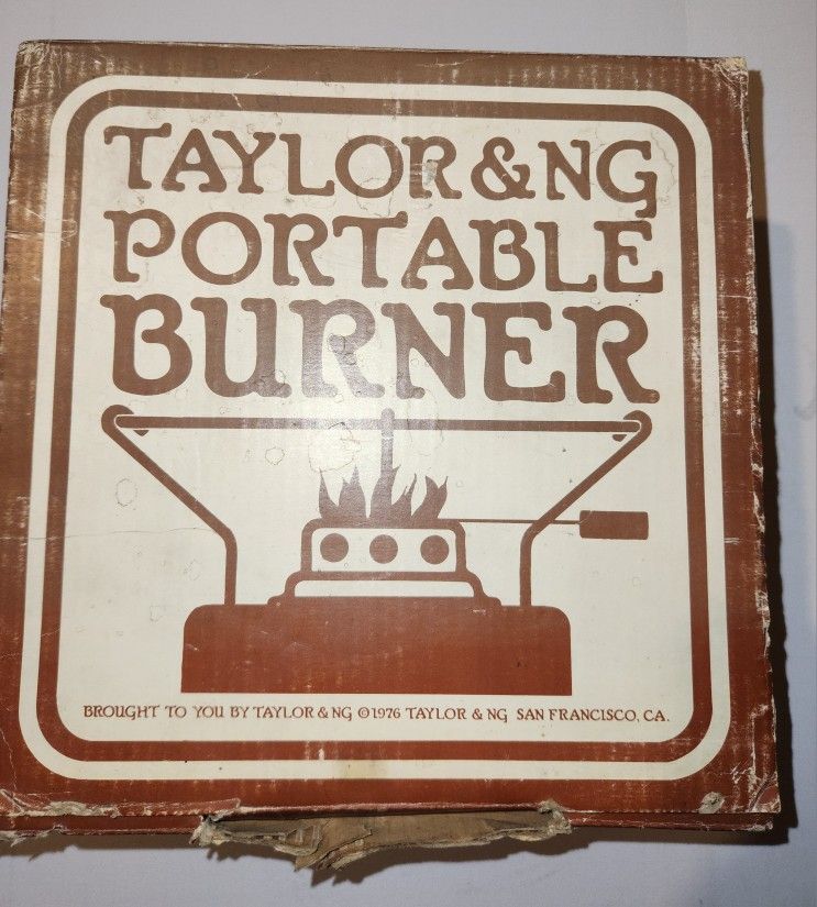 VINTAGE 1976 TAYLOR & NG PORTABLE BURNER