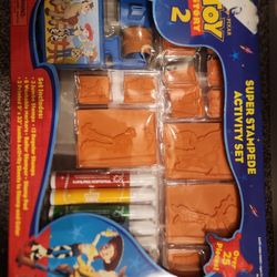 RoseArt Disney Pixar Toy Story 2 Super Stampede Activity Set - Includes Stamps,