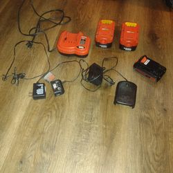 Batteries And Chargers, Black And Decker, 