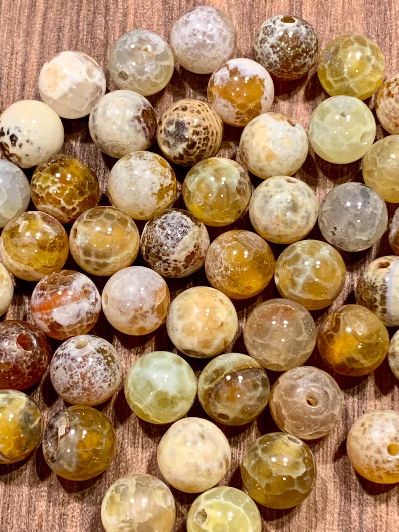 10 Nqtural Agate gemstone Beads