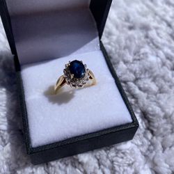 Sapphire And Diamond Ring 