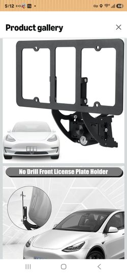 Tesla license plate holder