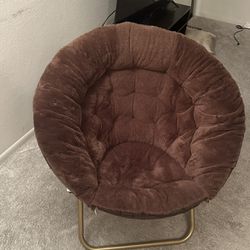 Faux Fur Saucer Chair X-Large (Brown)