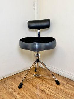 Pork Pie Tractor Style Drum Throne with Back Rest and Case