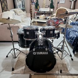 Yamaha Stage Custon Drum Set Complete Ready To Play