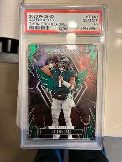 2023 Phoenix Jalen Hurts Thunderbirds Green PSA 10