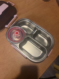 Stainless Steel Bento Lunch Box with Compartments