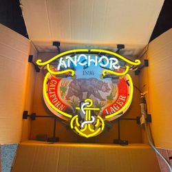 Anchor Lager New Old Stock Neon 