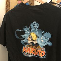 Naruto t shirt anime sz m doublesided vintage for Sale in Los
